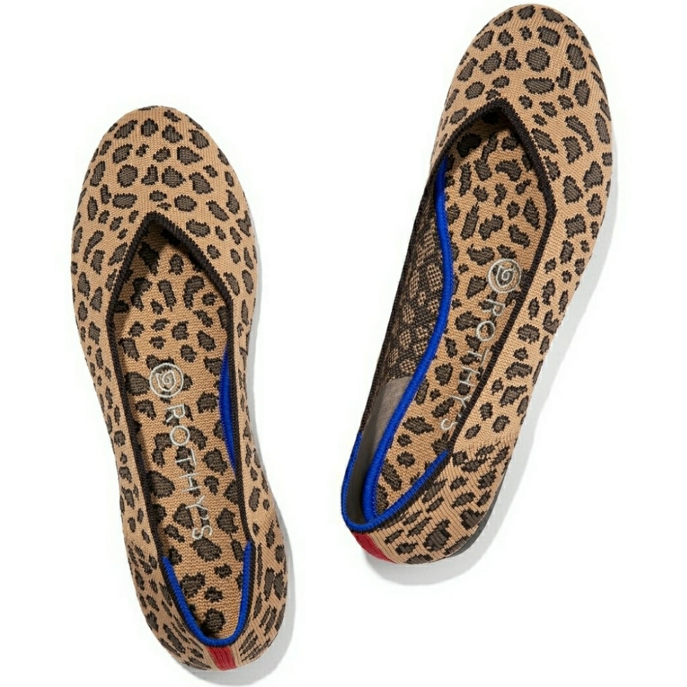 ROTHY'S Spotted Leopard Flats